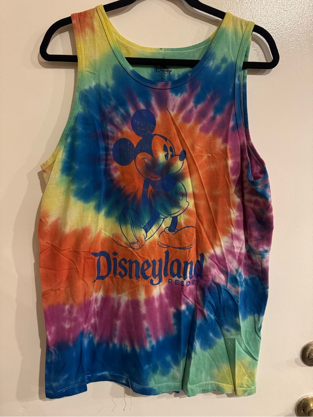 Disney Tie-Dye Mickey Tank Top - Blue, Orange, Purple, Green, Yellow